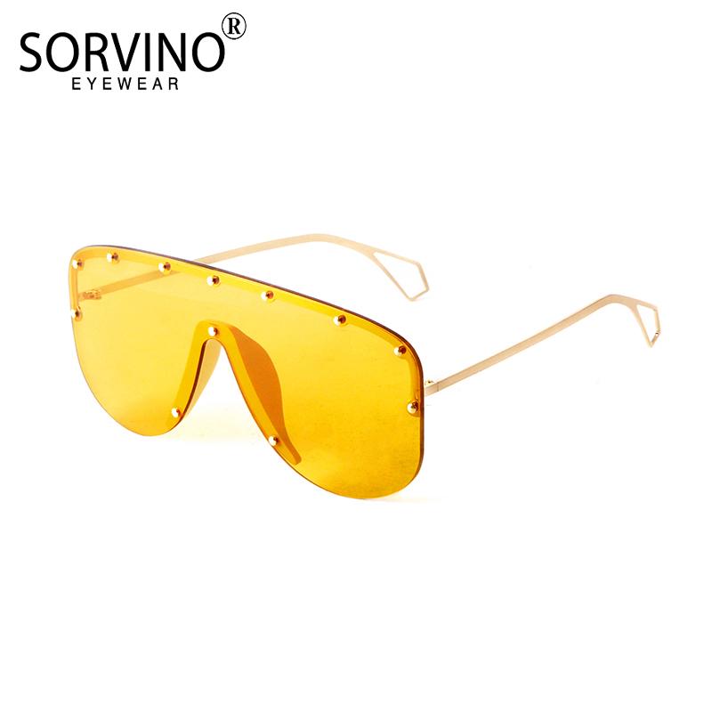 Sunglasses Trendy One-piece Oversized Women 2022 Rivet Sun Glasses Cool Yellow Lens Large Frame Unique Men UV400Sunglasses
Sunglasses Trendy One-piece Oversized Women 2022 Rivet Sun Glasses Cool Yellow Lens Large Frame Unique Men UV400Sunglasses