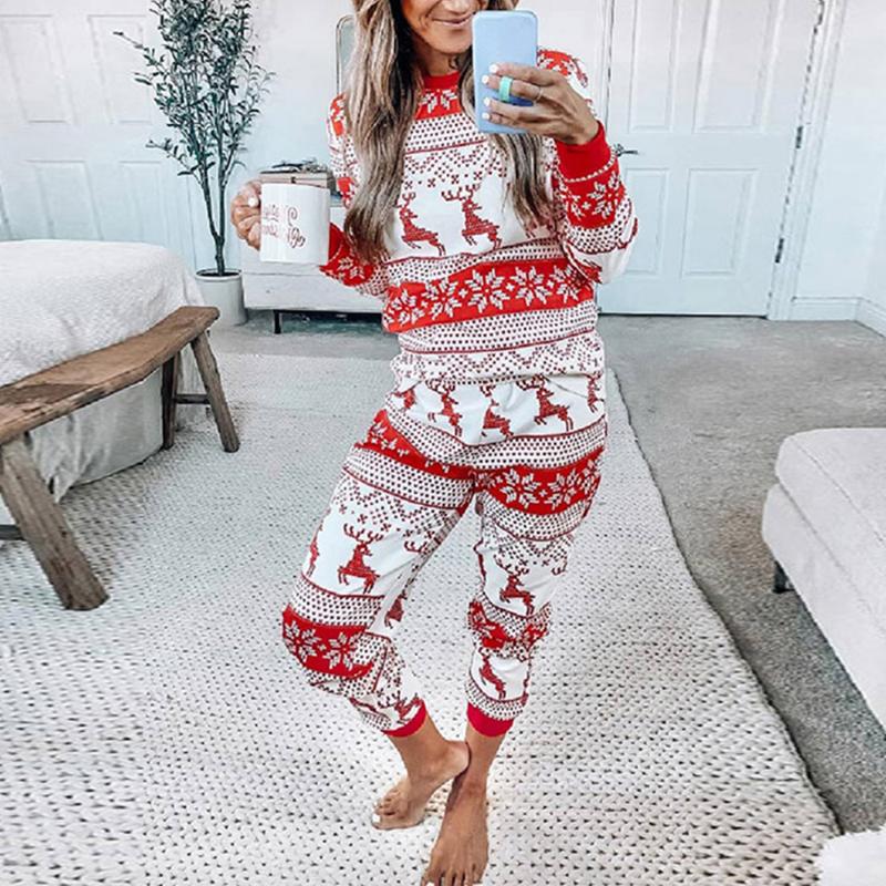 Women' Two Piece Pants Women Christmas Party Elk Print Home Wear Tracksuit Long Sleeve Top Contrast Color Patchwork Set -XL Daily Casual P, Green
Women' Two Piece Pants Women Christmas Party Elk Print Home Wear Tracksuit Long Sleeve Top Contrast Color Patchwork Set -XL Daily Casual P, Green