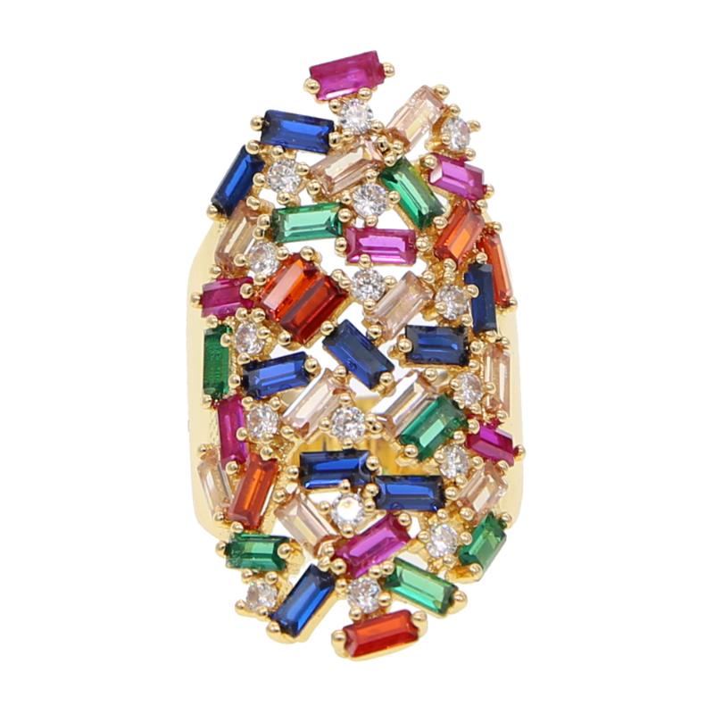 Wedding Rings Luxury For Women Big Oval Statement Noble Gold Color Rainbow Square CZ Elegance Lady RingWedding
Wedding Rings Luxury For Women Big Oval Statement Noble Gold Color Rainbow Square CZ Elegance Lady RingWedding
