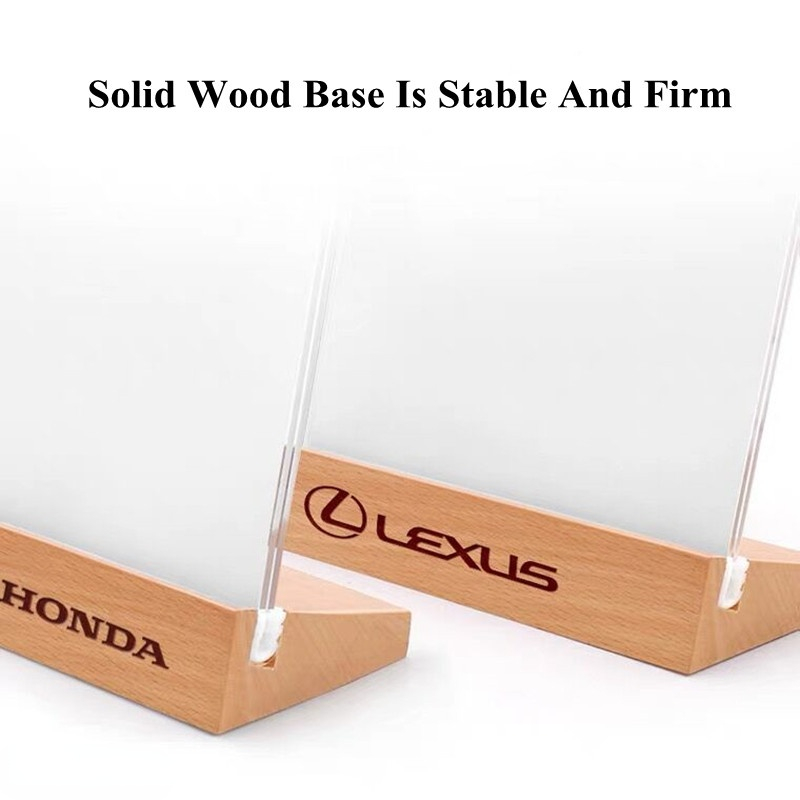 A6 T / L Shape Table Signboard Double-sided Acrylic Sign Holder Display Card Rack Menu Paper Holder Stand