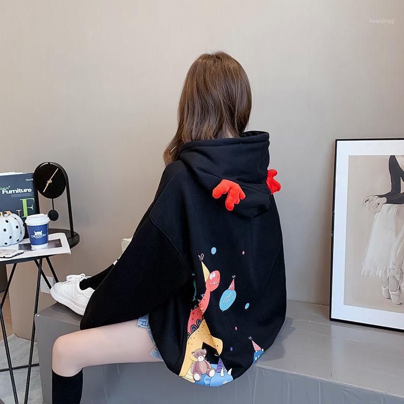 Autumn Winter Sweatshirt Women Long Sleeve Antlers Wram Hip Hop Hoodie Kawaii Harajuku Oversize Loose Woman Hoodies Streetwear Women's & Swe, Black
Autumn Winter Sweatshirt Women Long Sleeve Antlers Wram Hip Hop Hoodie Kawaii Harajuku Oversize Loose Woman Hoodies Streetwear Women's & Swe, Black