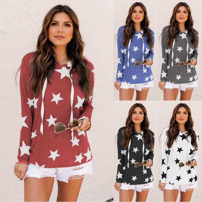 Women' Hoodies & Sweatshirts European And American 2022 Autumn Winter Five-pointed Star Long-sleeved Hooded Sweater Loose Top, Black
Women' Hoodies & Sweatshirts European And American 2022 Autumn Winter Five-pointed Star Long-sleeved Hooded Sweater Loose Top, Black