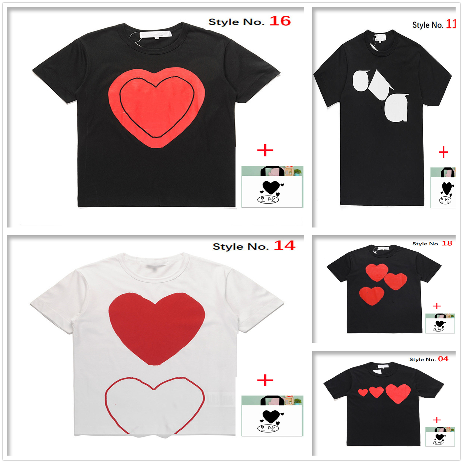 Men T-Shirts women short-sleeved high-quality Tee Japanese cotton t shirt embroidered red heart big love print smiley face couple bottoming collection A08, 1pcs buttons
Men T-Shirts women short-sleeved high-quality Tee Japanese cotton t shirt embroidered red heart big love print smiley face couple bottoming collection A08, 1pcs buttons