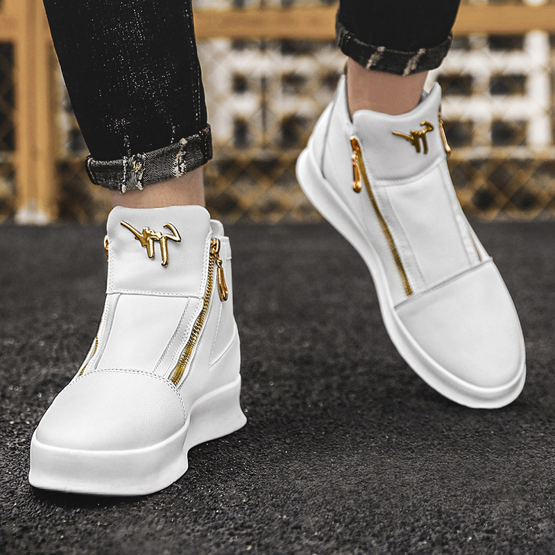 High Top Ankle Boots Men Summer Men's Shoes Luxury Sneakers Casual Dress Stylish Hip Hop Breathable Sports Fashion, Black
High Top Ankle Boots Men Summer Men's Shoes Luxury Sneakers Casual Dress Stylish Hip Hop Breathable Sports Fashion, Black