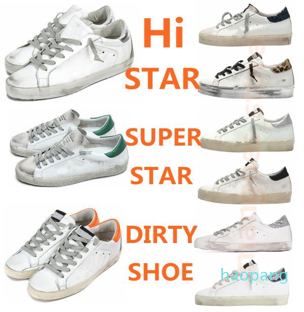 Hi Golden Sneakers Metallic Casual Shoes Classic Do old Dirty Shoe Stars Snake Skin Heel Suede Cream Sole Women Man White Leather Plaid Flat
Hi Golden Sneakers Metallic Casual Shoes Classic Do old Dirty Shoe Stars Snake Skin Heel Suede Cream Sole Women Man White Leather Plaid Flat