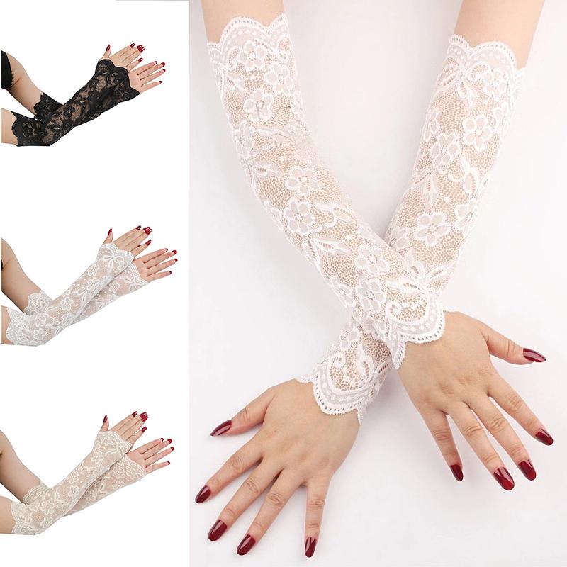 Elbow & Knee Pads Summer Women Sexy Lace Gloves Sunscreen Long Fingerless Mittens Covered Scar Elastic Sleeve Ladies Driving, Black
Elbow & Knee Pads Summer Women Sexy Lace Gloves Sunscreen Long Fingerless Mittens Covered Scar Elastic Sleeve Ladies Driving, Black