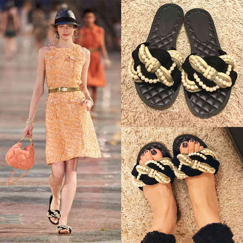 Slippers Ins women's brand slippers fashionable summer shoes casual flip flops pearl thongs designer special offers, 2# shoe box
Slippers Ins women's brand slippers fashionable summer shoes casual flip flops pearl thongs designer special offers, 2# shoe box