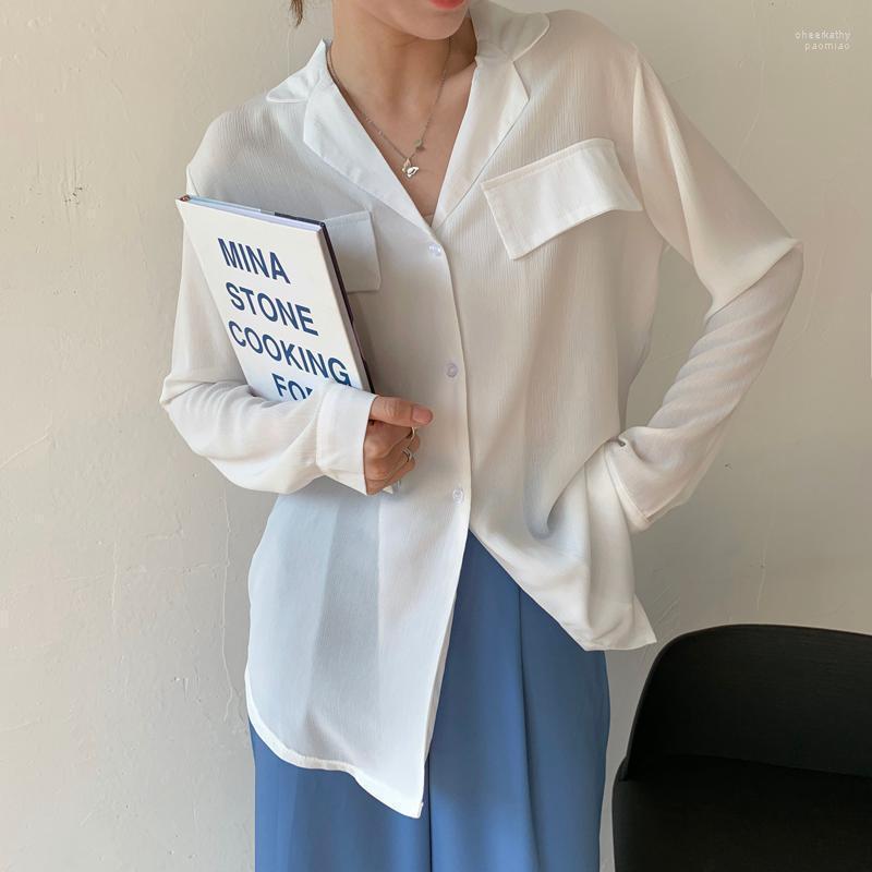 Women's Blouses & Shirts Alien Kitty Outwear Loose Femme Chic All Match Lady Casual White Elegance Full Sleeves Chiffon Tops Oversize OL Che, Photo color
Women's Blouses & Shirts Alien Kitty Outwear Loose Femme Chic All Match Lady Casual White Elegance Full Sleeves Chiffon Tops Oversize OL Che, Photo color