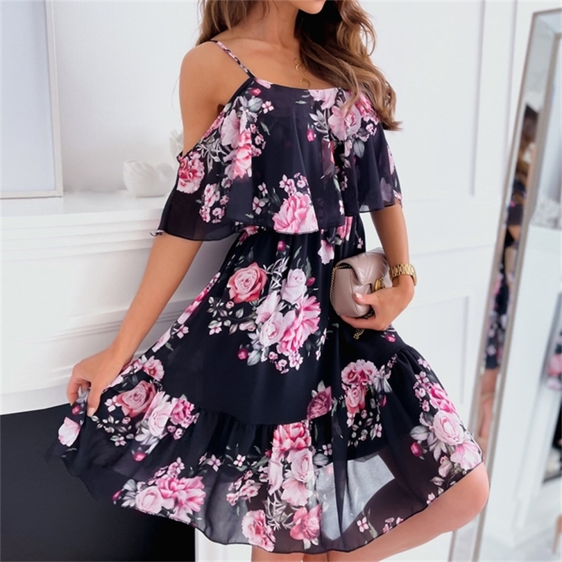 Summer Woman Sexy Spaghetti Strap Off Shoulder Floral Print Elegant Dress Casual Ladies Chiffon Beach Boho Dresses Vestidos 226014, Blue
Summer Woman Sexy Spaghetti Strap Off Shoulder Floral Print Elegant Dress Casual Ladies Chiffon Beach Boho Dresses Vestidos 226014, Blue