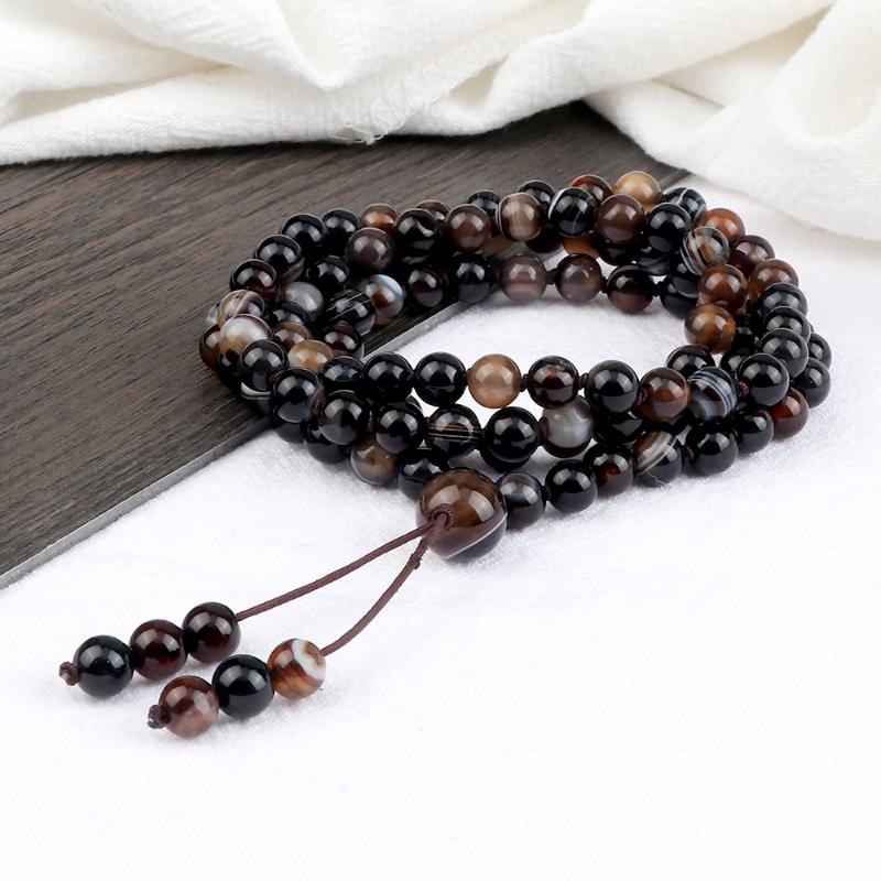 Beaded, Strands 108 Mala 6MM Natural Black Striped Agate Necklace Beaded Elastic Rope Pedant Bracelet Women Yoga Wrist Pulsera Jewelry Gift
Beaded, Strands 108 Mala 6MM Natural Black Striped Agate Necklace Beaded Elastic Rope Pedant Bracelet Women Yoga Wrist Pulsera Jewelry Gift