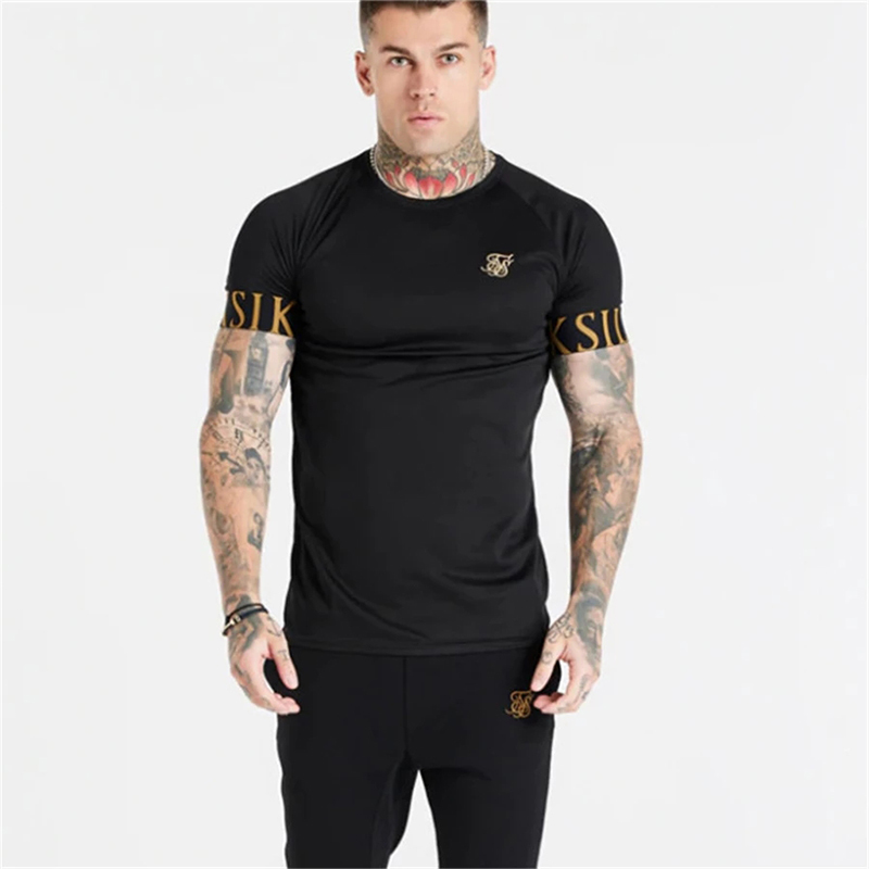 Sik Silk T Shirt Summer Short Sleeve Compression Tshirt Mesh Tops Tee Male Clothing Casual Fashion Tshirts Men 220629