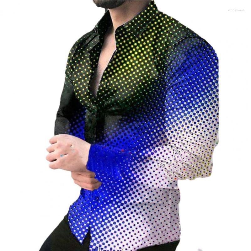 Men's Casual Shirts Chic White Men Shirt Digital Printing Gradient Plus Size Single-breasted Autumn Winter Top For Men's Clothing PartyM, Black
Men's Casual Shirts Chic White Men Shirt Digital Printing Gradient Plus Size Single-breasted Autumn Winter Top For Men's Clothing PartyM, Black