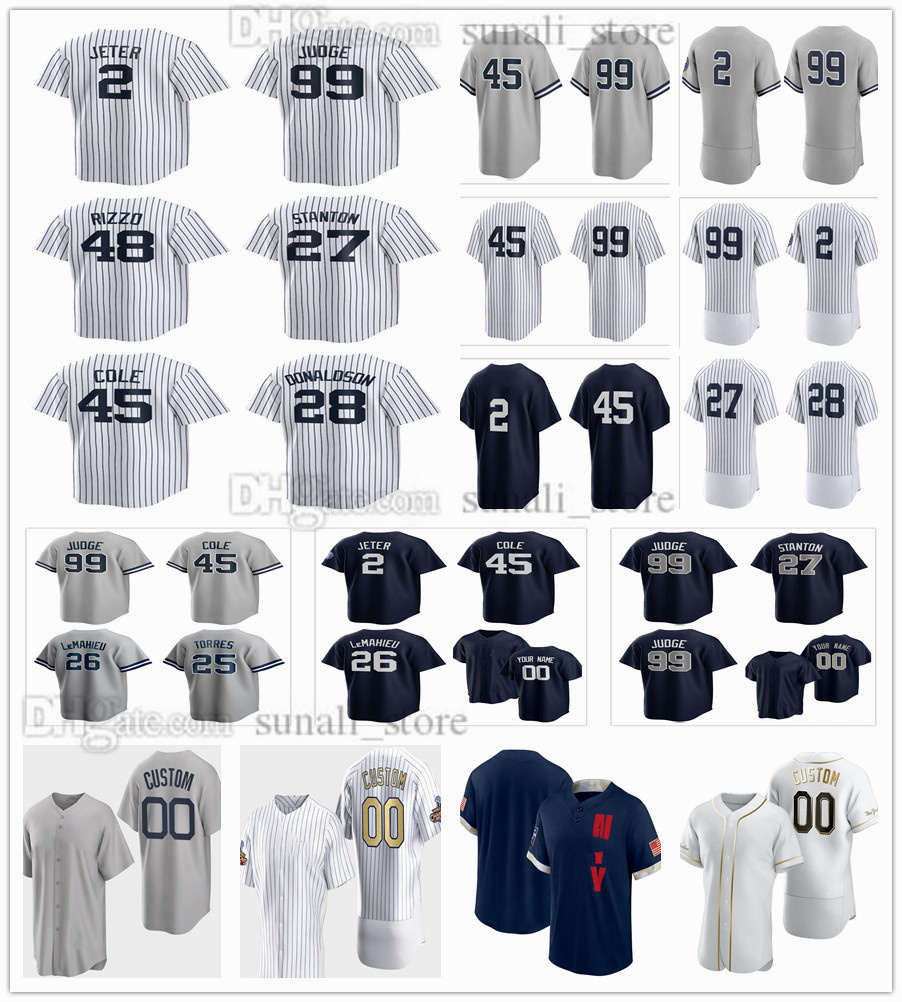 Derek Jeter 2 Jerseys Gerrit Cole 45 Aaron Judge 99 Anthony Rizzo 48 Giancarlo Stanton 27 DJ LeMahieu 26 Aaron Hicks 31 Nestor Cortes 65 Joey Gallo 13 Gleyber Torres 25, Grey
Derek Jeter 2 Jerseys Gerrit Cole 45 Aaron Judge 99 Anthony Rizzo 48 Giancarlo Stanton 27 DJ LeMahieu 26 Aaron Hicks 31 Nestor Cortes 65 Joey Gallo 13 Gleyber Torres 25, Grey
