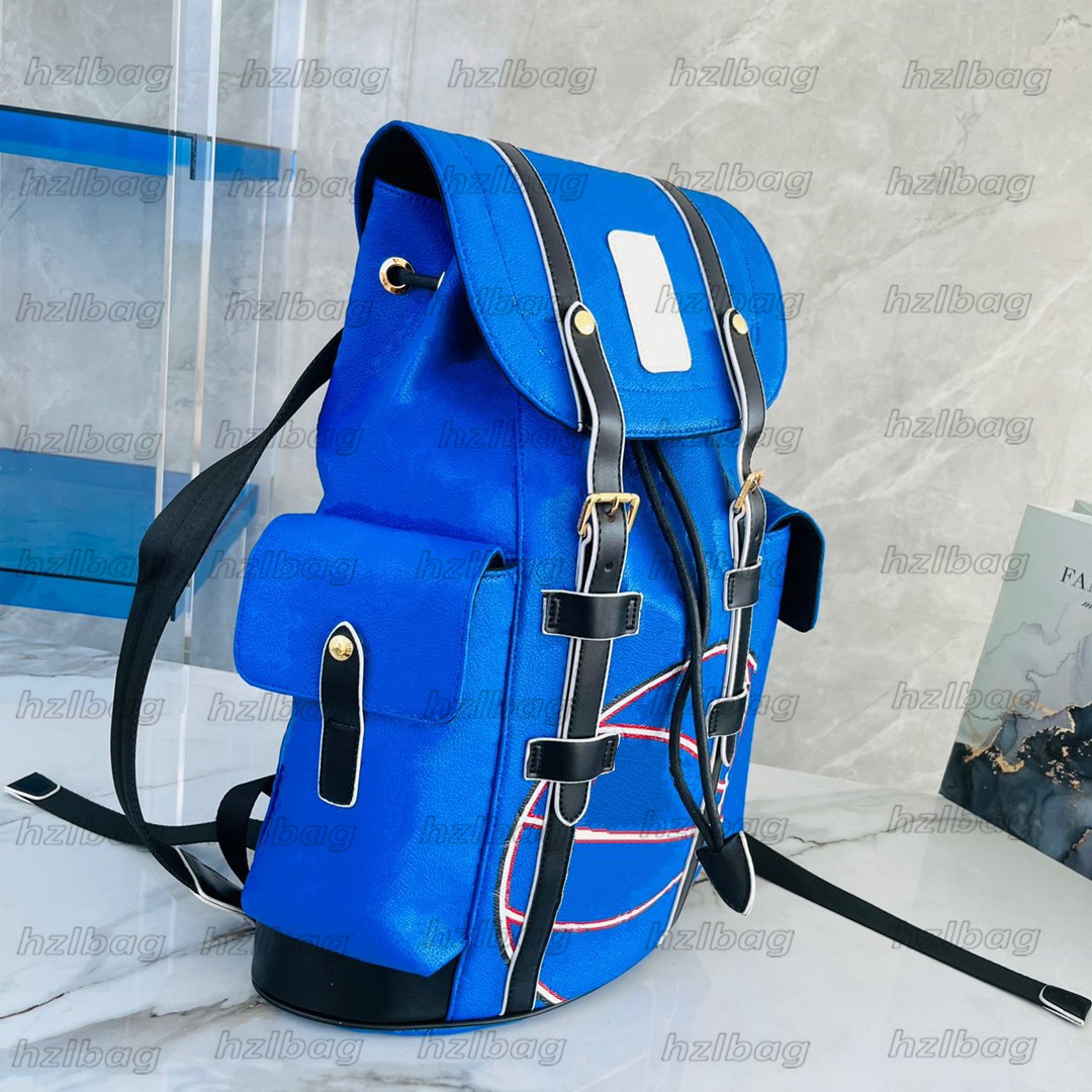 Blue Christopher x Basketball Backpack Mens Designer Luxury Backpacks Soft Trunk Travel Bags Monograms-embossed Leather sports bag, Color 01
Blue Christopher x Basketball Backpack Mens Designer Luxury Backpacks Soft Trunk Travel Bags Monograms-embossed Leather sports bag, Color 01