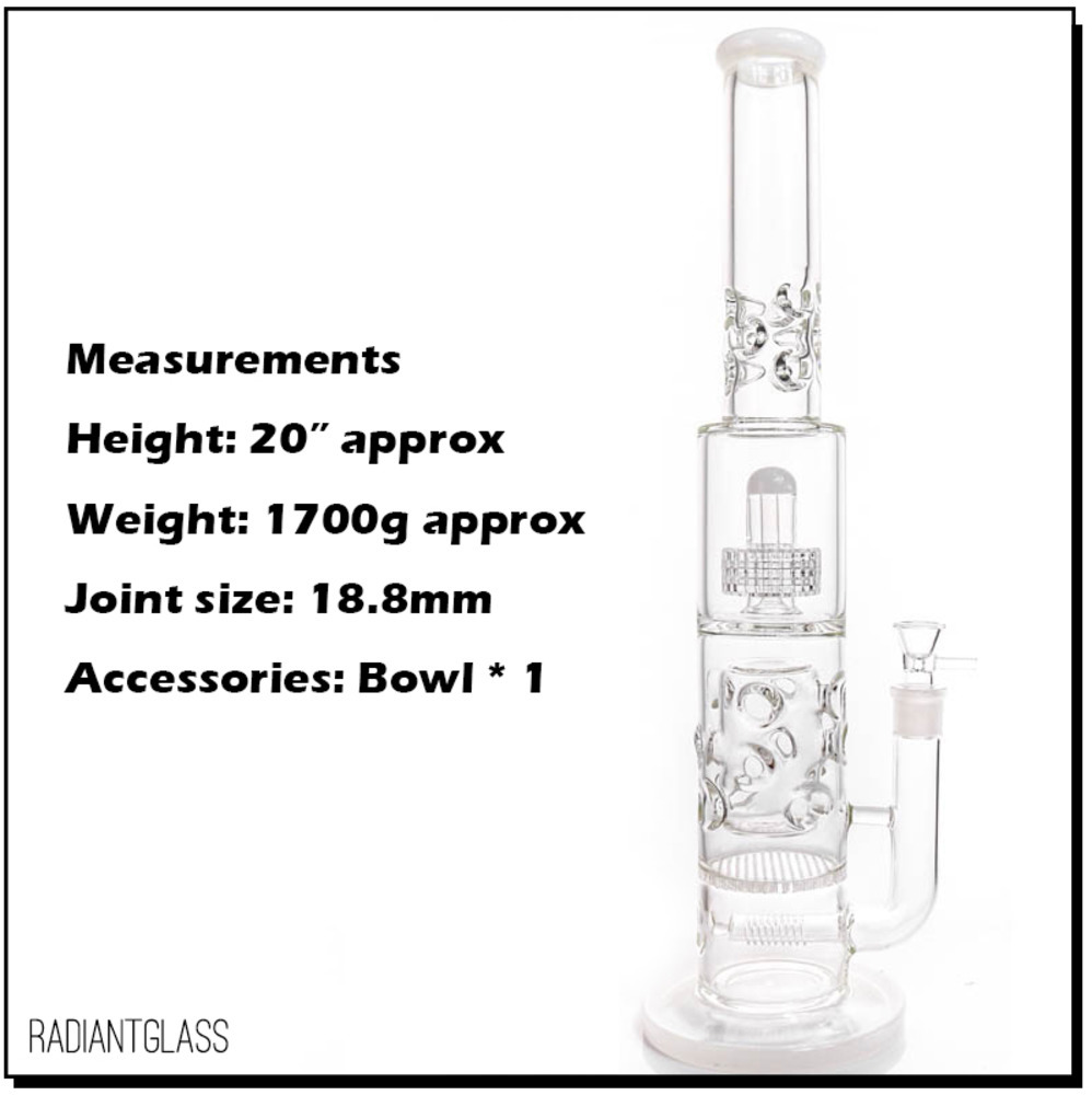 Hookahs Giant Glass bong four colors honeycomb perforate and birdcage perc water pipe dab rig
Hookahs Giant Glass bong four colors honeycomb perforate and birdcage perc water pipe dab rig