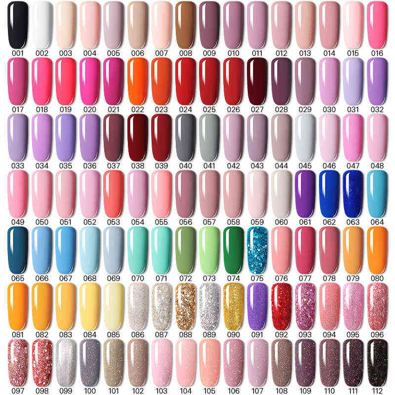 Nail Gel Toy Lilycute 2 4 6 Pcs Polish Set 136color Glitter Semi Permanent Hybrid Varnish Base Top Coat Soak Off Uv Led Art 0328