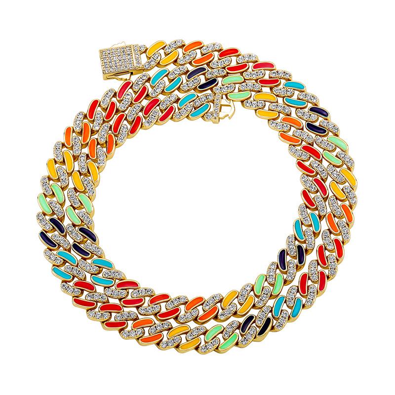 Chains Hop 3A CZ Stone Paved Bling Iced Out 8mm Dripping Oil Square Cuban Curb Link Chain Necklaces For Men Rapper JewelryChains
Chains Hop 3A CZ Stone Paved Bling Iced Out 8mm Dripping Oil Square Cuban Curb Link Chain Necklaces For Men Rapper JewelryChains