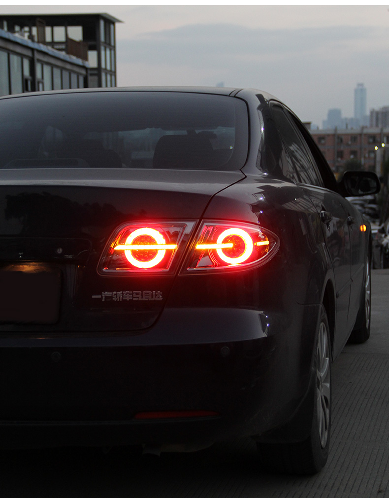 All LED Tail Lights For Mazda 6 Atenza 2004-2012 Rear Fog Brake Turn Signal Taillights Assembly Reversing Lamp