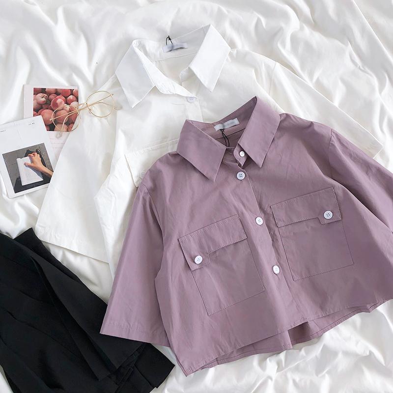 Harajuku Fashion Vintage Blouse For Women Korean Style Loose Crop Tops Female Summer Short Sleeve White Shirt Girls Cardigan Women's Blouses, Purple
Harajuku Fashion Vintage Blouse For Women Korean Style Loose Crop Tops Female Summer Short Sleeve White Shirt Girls Cardigan Women's Blouses, Purple