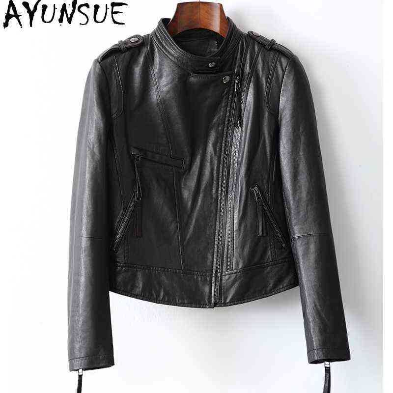 Ayunsue 2021 Genuine Leather Jackets For Woman Clothing Genuine Sheepskin Jackets Famal Autumn Outerwear Ladies Chaqueta Mujer SQQ69 J220727, Black
Ayunsue 2021 Genuine Leather Jackets For Woman Clothing Genuine Sheepskin Jackets Famal Autumn Outerwear Ladies Chaqueta Mujer SQQ69 J220727, Black