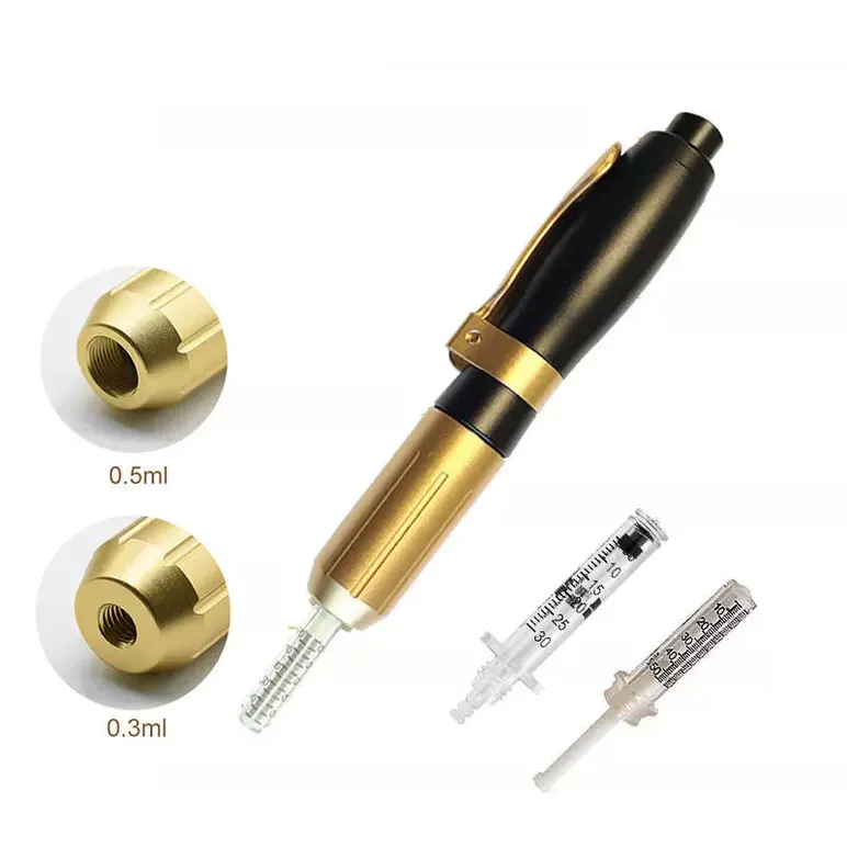 High Quality 0.3-0.5 Ml Ampoule Syringe For Hyaluron -Gold Pen Injector Gun 2 In 1
High Quality 0.3-0.5 Ml Ampoule Syringe For Hyaluron -Gold Pen Injector Gun 2 In 1