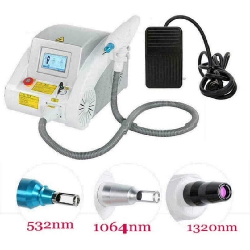1064nm 532nm 1320nm Q Switch ND Yag Laser Eyebrows Tattoo Removal System Laser Machine English language with touch screen