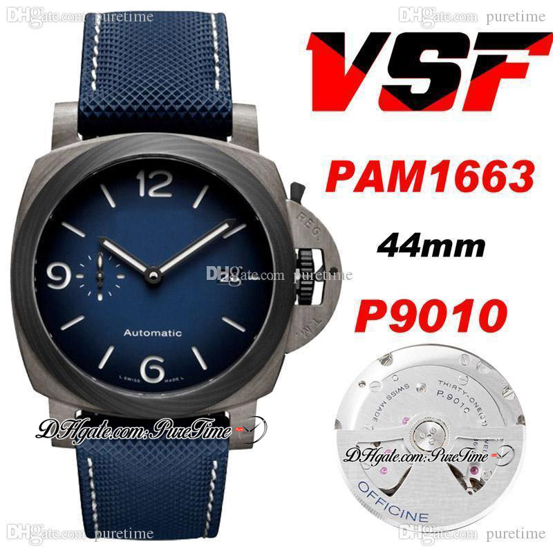 VSF 44mm VS1663 P.9010 P9010 Automatic Mens Watch Carbon Fiber Case Black Blue Dial White Markers Nylon Strap With Whtie Line Super Edition PTPM Puretime
VSF 44mm VS1663 P.9010 P9010 Automatic Mens Watch Carbon Fiber Case Black Blue Dial White Markers Nylon Strap With Whtie Line Super Edition PTPM Puretime