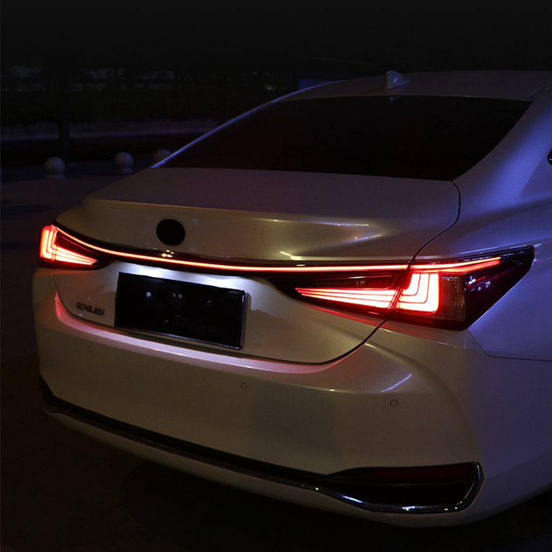 auto tail lights For ES300 ES 18-21 ES260 ES200 Full LED Tail Light rear fog turn signal brake taillights assembly