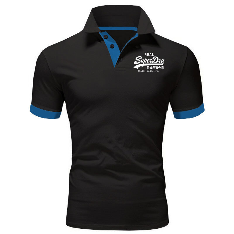 Polo Shirt Men Summer Stritching s Shorts Sleeve Business Clothes Luxury Tee Brand s 220606