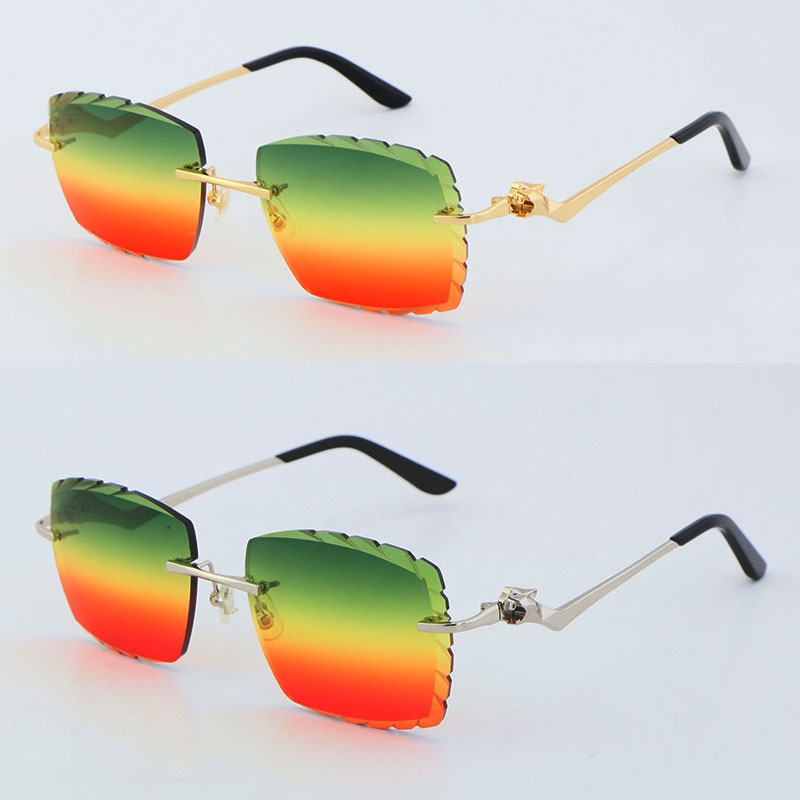 Wholesale Metal Leopard Series Diamond cut Lens Rimless Sunglasses Goggle Ornamental Sun glasses Classic pilot Stainless Frame Simple Leisure Man Woman Glasses
Wholesale Metal Leopard Series Diamond cut Lens Rimless Sunglasses Goggle Ornamental Sun glasses Classic pilot Stainless Frame Simple Leisure Man Woman Glasses