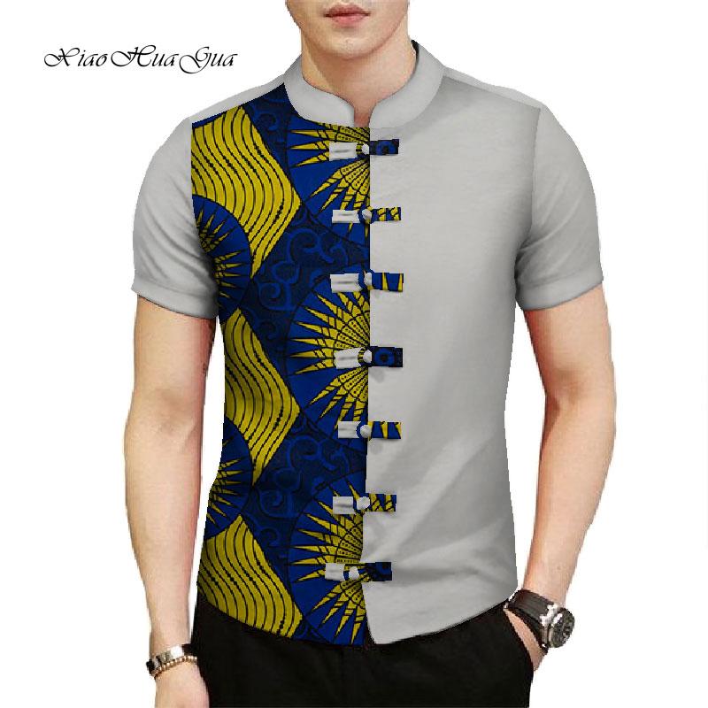 Men's T-Shirts African Clothes Causal Party Men Short Sleeve Stand Neck Tops Tees Dashiki Top Shirt Bazin Riche Print WYN773Men's
Men's T-Shirts African Clothes Causal Party Men Short Sleeve Stand Neck Tops Tees Dashiki Top Shirt Bazin Riche Print WYN773Men's