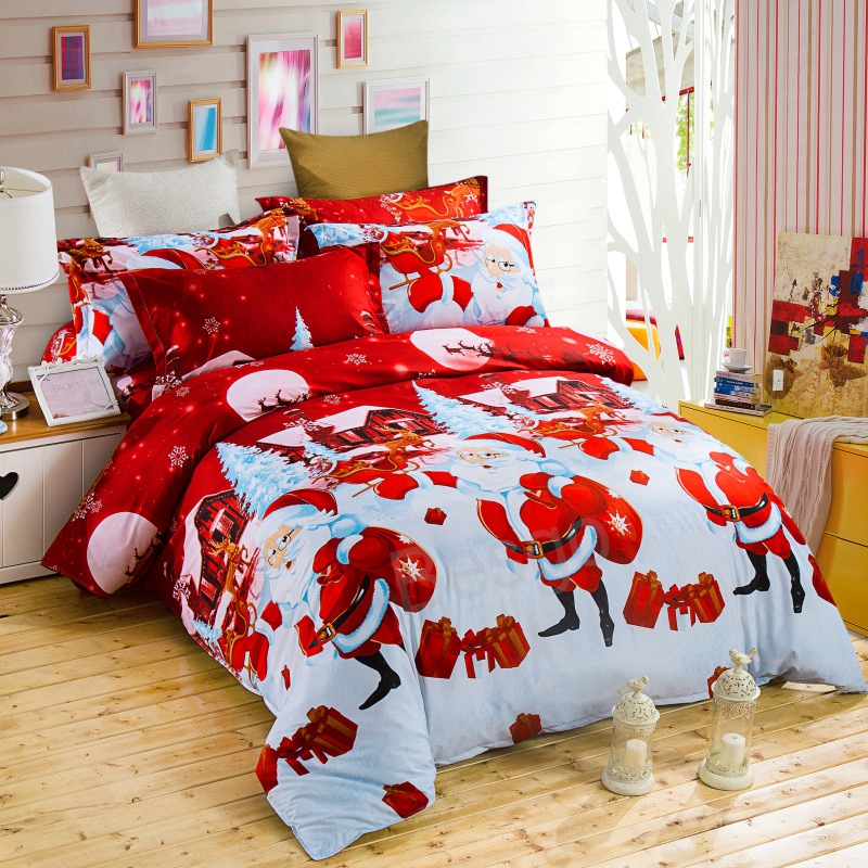 Christmas Beddings Sets Santa Claus Deer 4pcs/Set Xmas Quilt Covers Bed Sheet Pillowcase Set Multi Colors Polyester Home Bedding BH7070 TYJ, As picture show
Christmas Beddings Sets Santa Claus Deer 4pcs/Set Xmas Quilt Covers Bed Sheet Pillowcase Set Multi Colors Polyester Home Bedding BH7070 TYJ, As picture show