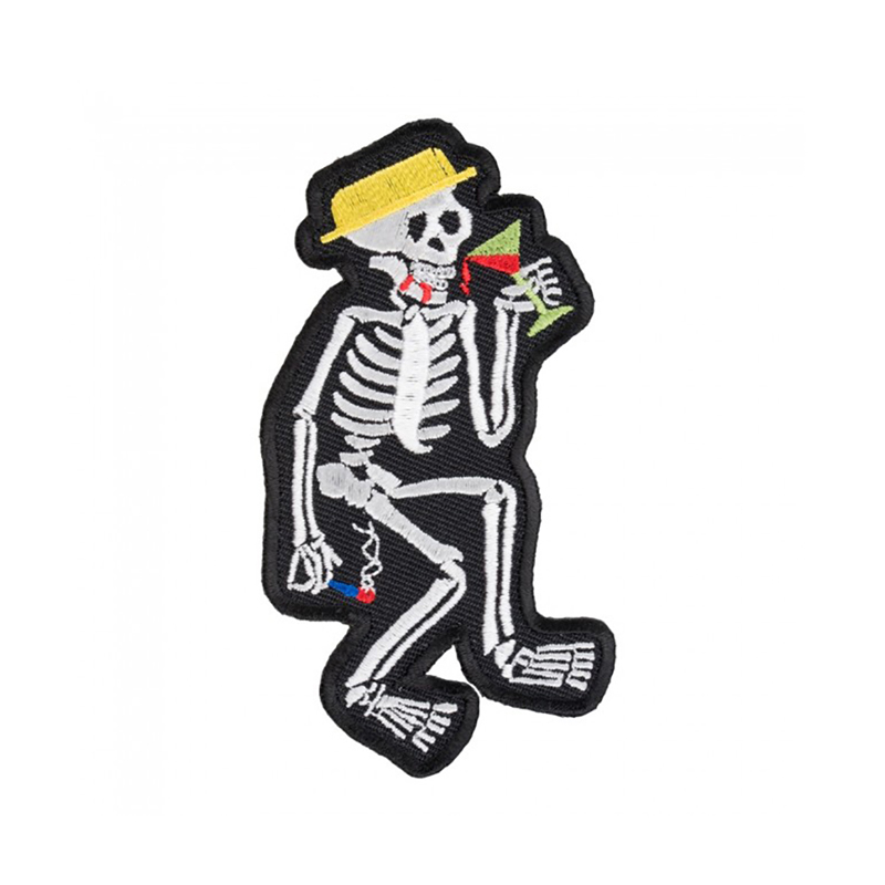 Drinking Martini Skeleton Embroidered Patches Sewing Notions Iron On For Clothing Shirt Jacket Custom Patch
Drinking Martini Skeleton Embroidered Patches Sewing Notions Iron On For Clothing Shirt Jacket Custom Patch