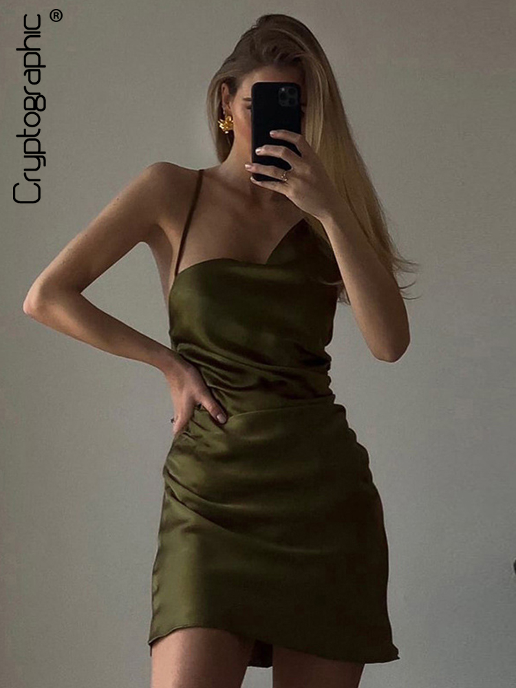 Spaghetti Strap Elegant Sexy Backless Ruched Draped Mini Dress Bandage Sleeveless Club Dresses Clothes Vestido, Green
Spaghetti Strap Elegant Sexy Backless Ruched Draped Mini Dress Bandage Sleeveless Club Dresses Clothes Vestido, Green