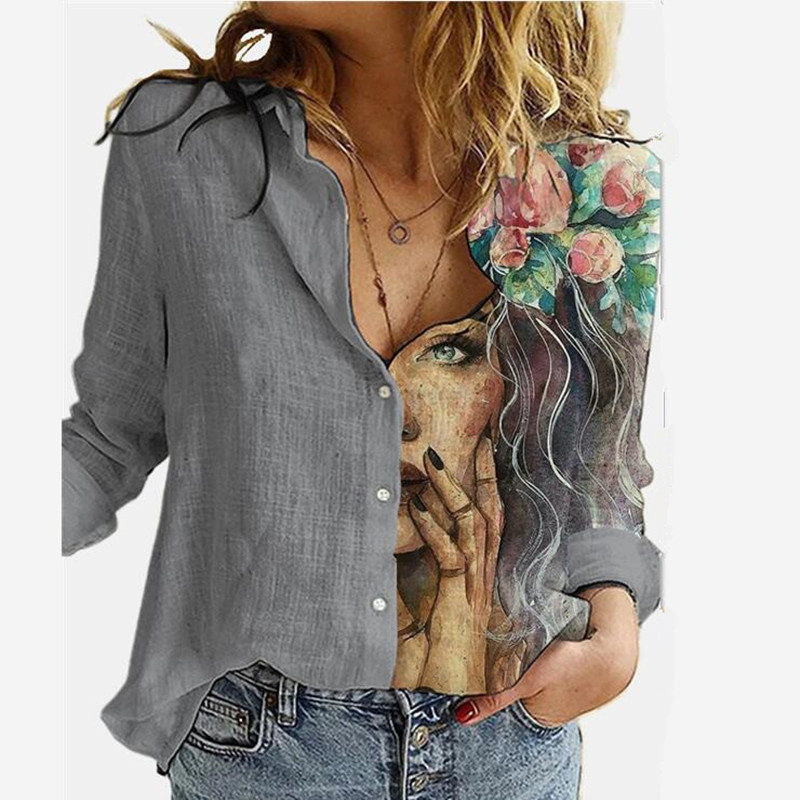 Aprmhisy Turn Down Collar Long Sleeve Blouse Women Shirts Elegant Print Autumn Casual Office Button Shirt Tops 220810, 00
Aprmhisy Turn Down Collar Long Sleeve Blouse Women Shirts Elegant Print Autumn Casual Office Button Shirt Tops 220810, 00
