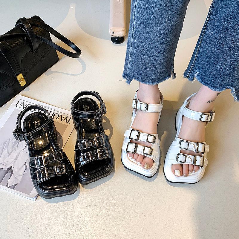 Sandals 2022Fashion Platform Sandales Heel Buckle Basic Women Shoes Female Fashion Summer Sandalias, Black
Sandals 2022Fashion Platform Sandales Heel Buckle Basic Women Shoes Female Fashion Summer Sandalias, Black