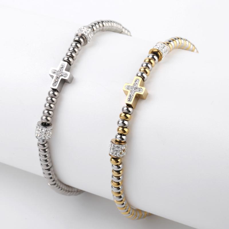 Link Chain Geometric Wristband Ladies Stainless Steel Bracelet Gold Bead Cross Theme Party GiftsLink
Link Chain Geometric Wristband Ladies Stainless Steel Bracelet Gold Bead Cross Theme Party GiftsLink