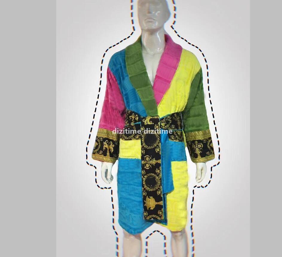 Luxury Colorful Bathrobes Women Men Robe Unisex Night Sleep Bath Robes Letters Printed Sleepwear Gowns High Quality Bathrobe Gift
Luxury Colorful Bathrobes Women Men Robe Unisex Night Sleep Bath Robes Letters Printed Sleepwear Gowns High Quality Bathrobe Gift