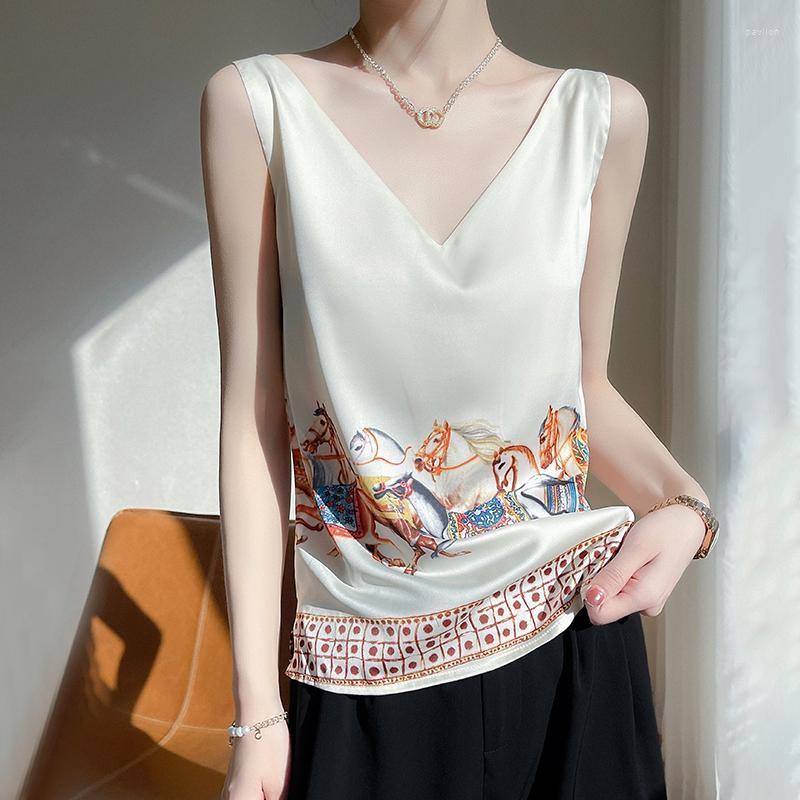 Women's Tanks & Camis Spring And Summer Ladies Silk Sexy Fashion Silky Refreshing Breathable T-Shirt Suspenders Sports Casual Elegant Qualit, A72
Women's Tanks & Camis Spring And Summer Ladies Silk Sexy Fashion Silky Refreshing Breathable T-Shirt Suspenders Sports Casual Elegant Qualit, A72