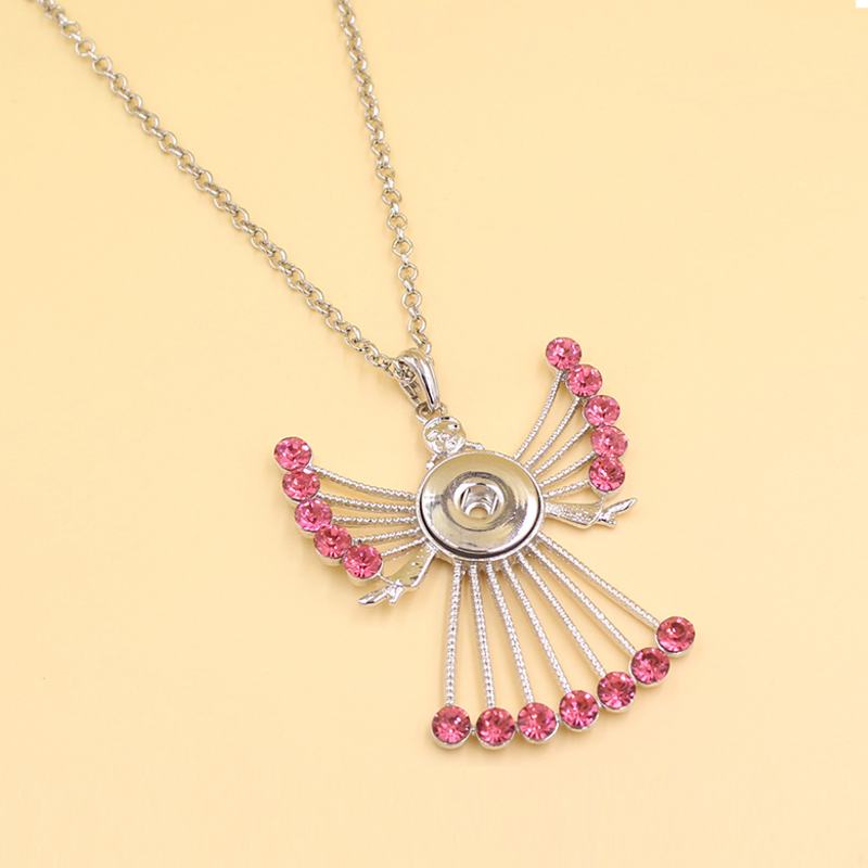 Wholesale Large Pendant Clear Pink Crystal Rhinestone Angel Necklace For Women Statement Snap Necklaces Jewelry
Wholesale Large Pendant Clear Pink Crystal Rhinestone Angel Necklace For Women Statement Snap Necklaces Jewelry