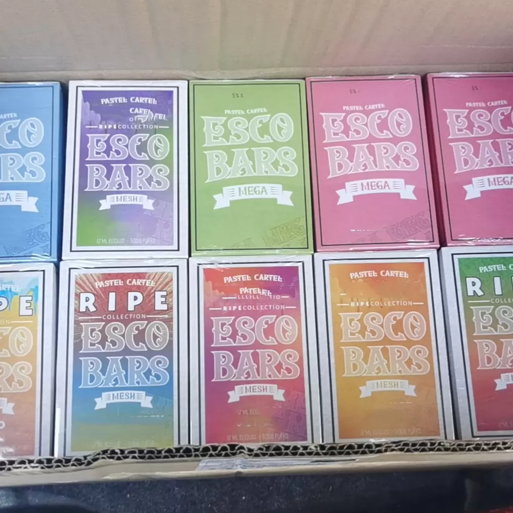2022 Newest Esco Bars Disaposable E-cigarettes Pod Device Kit 5000 Puffs 1000mAh Battery 6mlPre sale for 2 months ELF BAR 5000
2022 Newest Esco Bars Disaposable E-cigarettes Pod Device Kit 5000 Puffs 1000mAh Battery 6mlPre sale for 2 months ELF BAR 5000