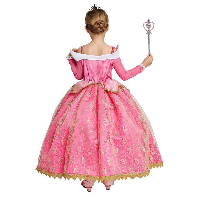 Girls Aurora Dress Halloween Cosplay Sleeping Beauty Princess Dresses Christmas Costume Party Birthday Gift 220721