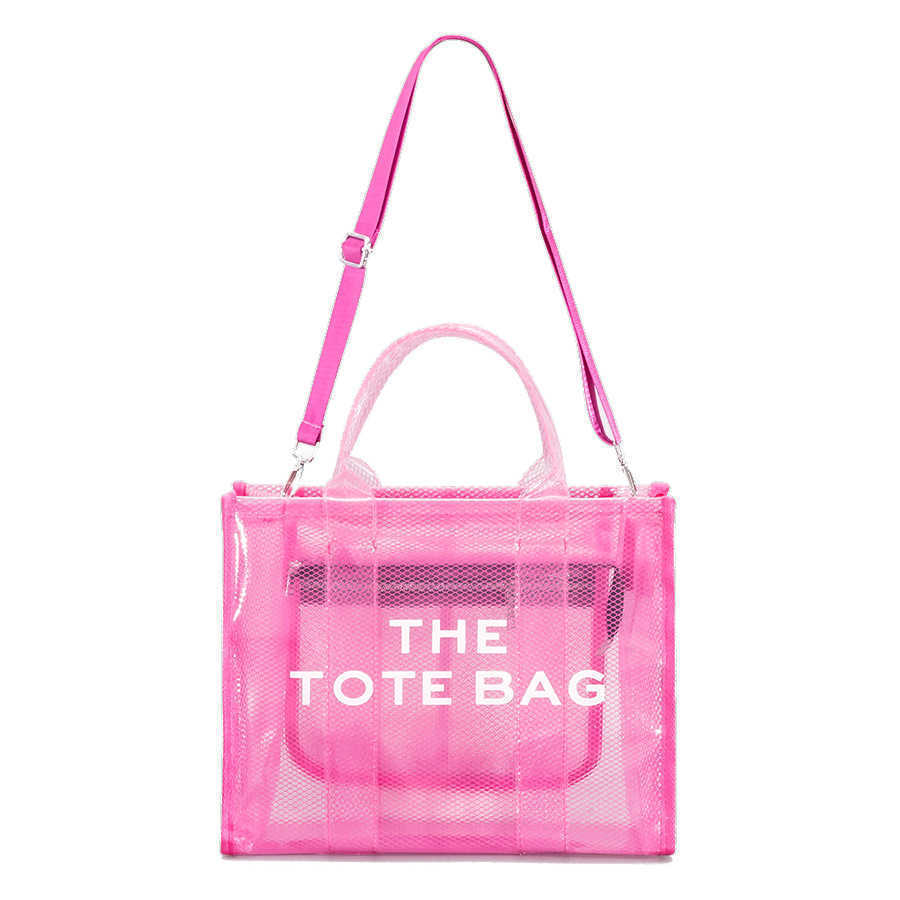 Designer Bags Fashion Tote Bag Women Transparent Pvc Jelly Handbags Luxurious Large Capacity Shoulder Beach Crossbody Bags Purses Y0615, Fluorescent green - logo
Designer Bags Fashion Tote Bag Women Transparent Pvc Jelly Handbags Luxurious Large Capacity Shoulder Beach Crossbody Bags Purses Y0615, Fluorescent green - logo