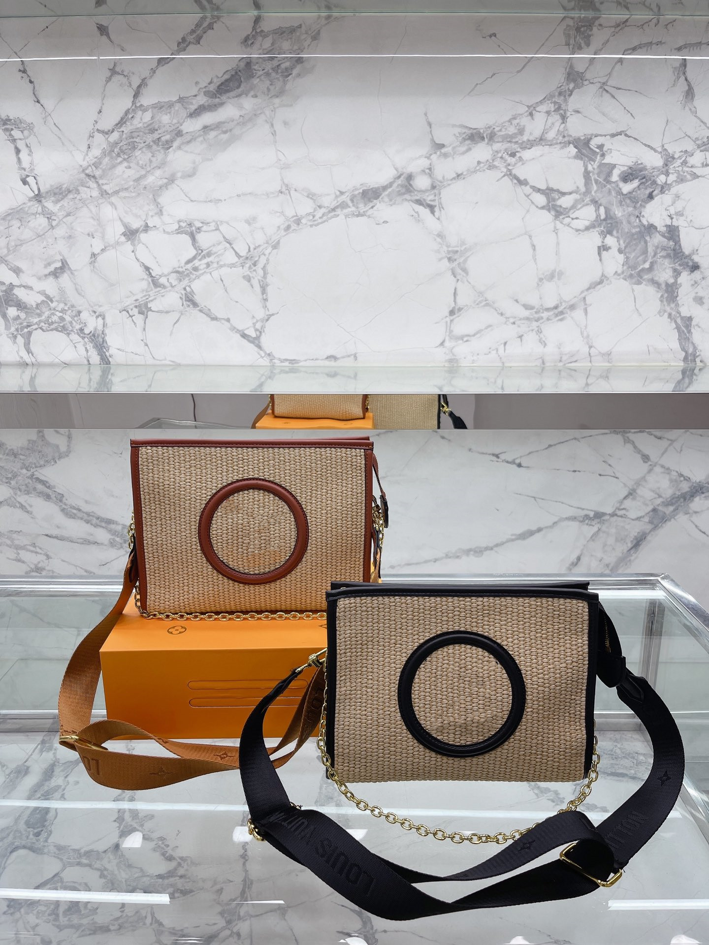 Sunshine Straw Bag Weave and Leather luxurys bag women Crossbody Purse Messenger bags Handbags Flowers shoulder, L 1
Sunshine Straw Bag Weave and Leather luxurys bag women Crossbody Purse Messenger bags Handbags Flowers shoulder, L 1