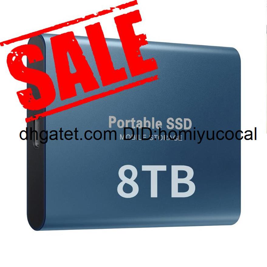 External Hard Drives 8TB High Quality Mobile Disk Type C USB 30 Portable SSD Shockproof Aluminum Solid State Notebook 500GB 1TB 2
