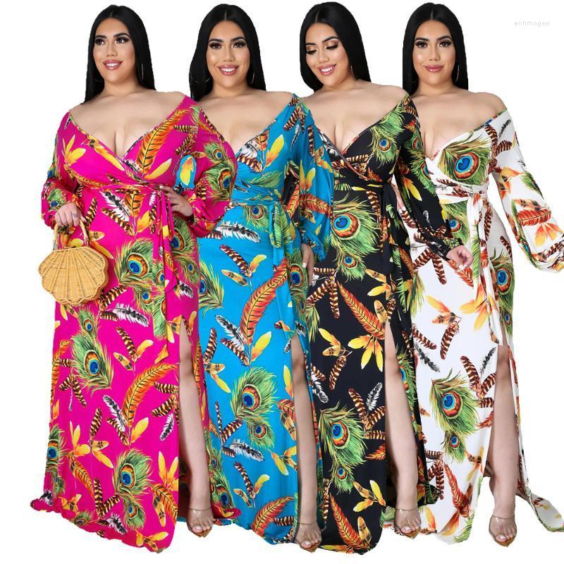 Plus Size Dresses Women Long Dress Print Sleeve Deep V-Neck Hollow Out Bandage Splited Maxi Sexy Fashion Vestidos Autumn Echm22, Black
Plus Size Dresses Women Long Dress Print Sleeve Deep V-Neck Hollow Out Bandage Splited Maxi Sexy Fashion Vestidos Autumn Echm22, Black