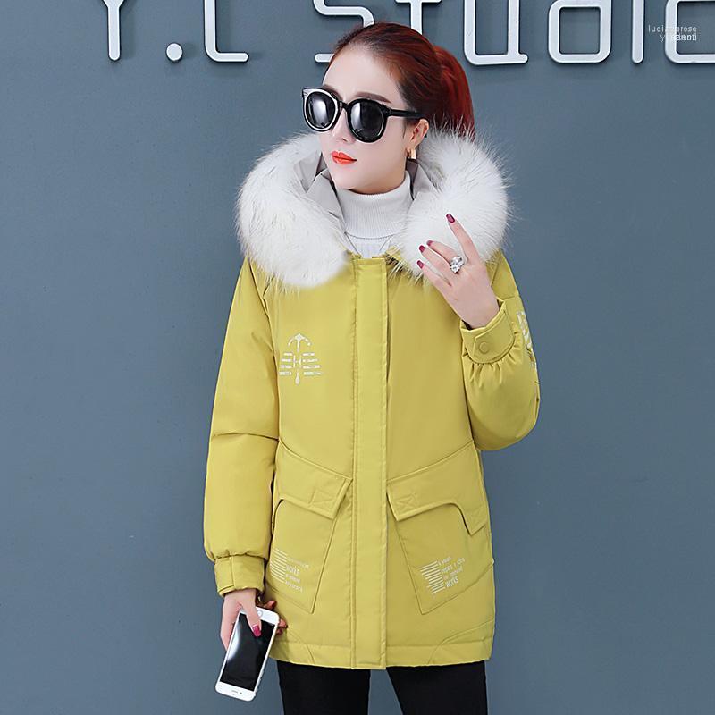 Women' Down & Parkas Women Solid Hoodies Coat 2022 Winter Fashion Splice Fur Collar Zipper Button Pockets Thickening Loose Outwear1 Luci22, Yellow
Women' Down & Parkas Women Solid Hoodies Coat 2022 Winter Fashion Splice Fur Collar Zipper Button Pockets Thickening Loose Outwear1 Luci22, Yellow
