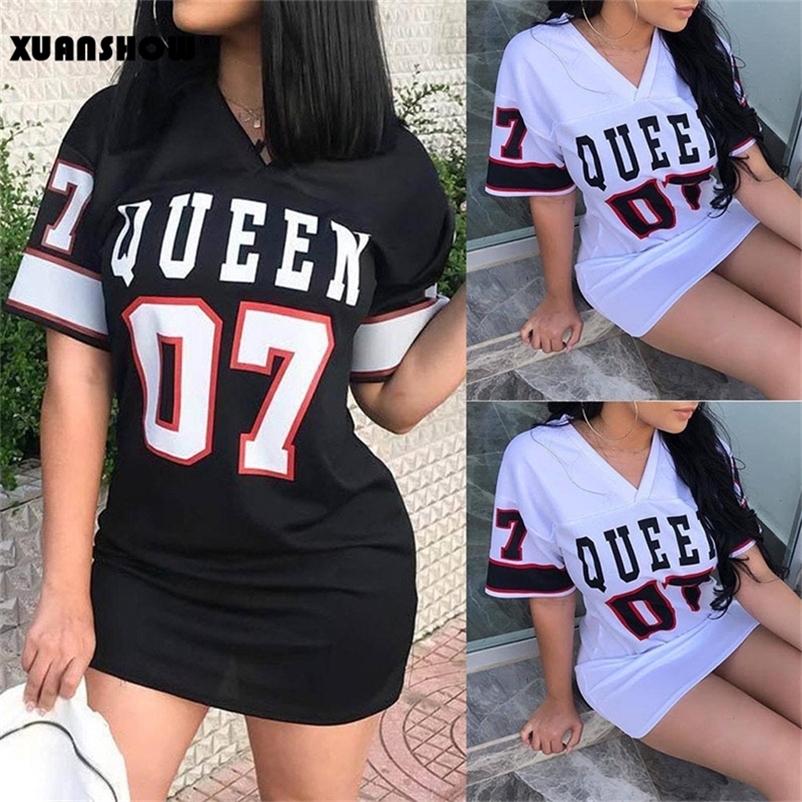 XUANSHOW Summer Dress Women Casual Loose Cotton Linen Sexy Short Sleeve V neck Letters Bodycon Vestidos 220614, White
XUANSHOW Summer Dress Women Casual Loose Cotton Linen Sexy Short Sleeve V neck Letters Bodycon Vestidos 220614, White