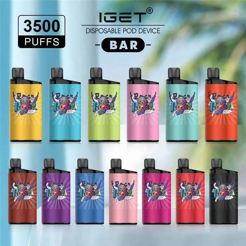 Original IGET BAR 3500 Puffs Disposable vape Original Device cigarettes 12ml Prefilled Cartridge 1500 mAh Battery Authentic wholesale 13 colors
Original IGET BAR 3500 Puffs Disposable vape Original Device cigarettes 12ml Prefilled Cartridge 1500 mAh Battery Authentic wholesale 13 colors