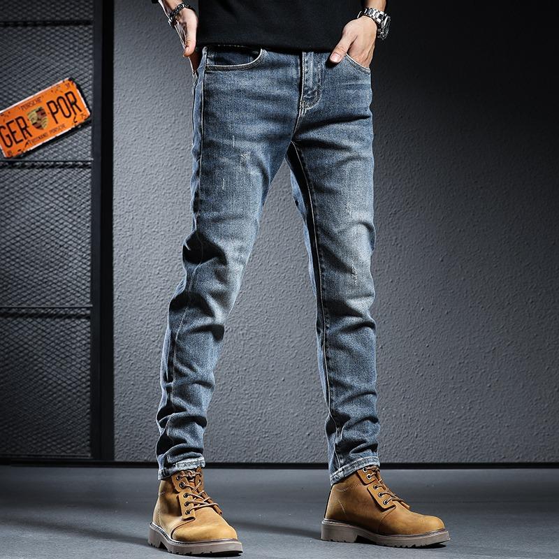 Men's Jeans Men Casual Pants Blue Jean Mens Streetwear Korean Fashion Slim Fit Denim TrousersMen's 
Men's Jeans Men Casual Pants Blue Jean Mens Streetwear Korean Fashion Slim Fit Denim TrousersMen's